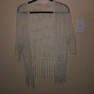 Lace/Fringe Cardigan